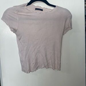 brandy melville light pink tee
